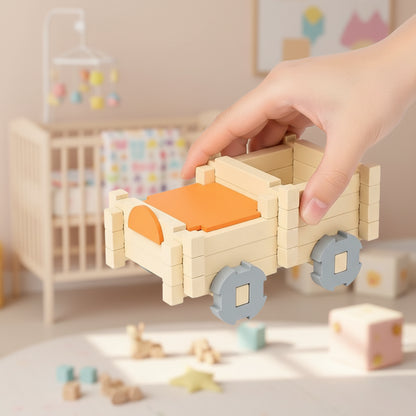 Kinderspielzeug Montessori Holzbausteine Spielset