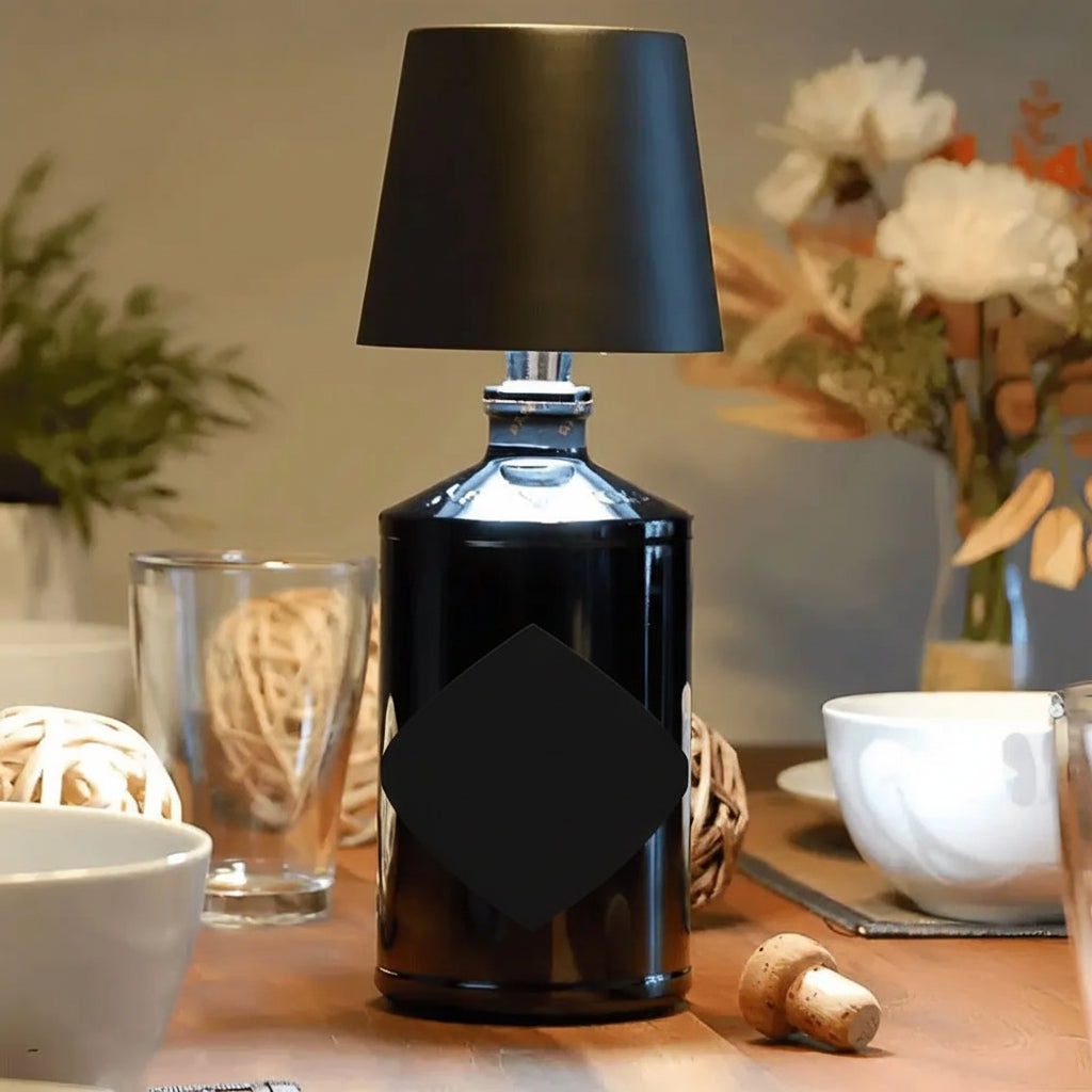 Luminária Garrafa LED Decorativa Luz Noturna Mesa Ambiente