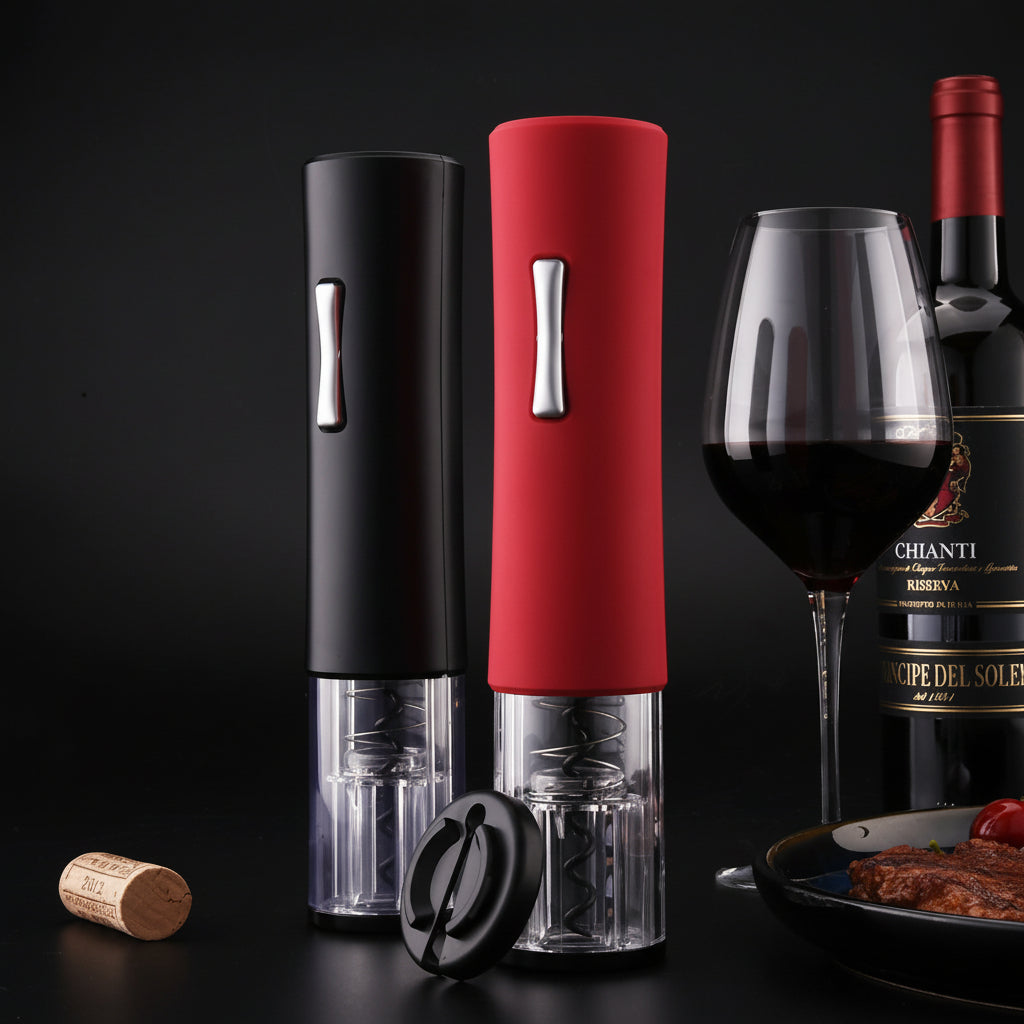 Abridor de Vinho Elétrico Saca-Rolhas Automático Abertura Fácil de Garrafas