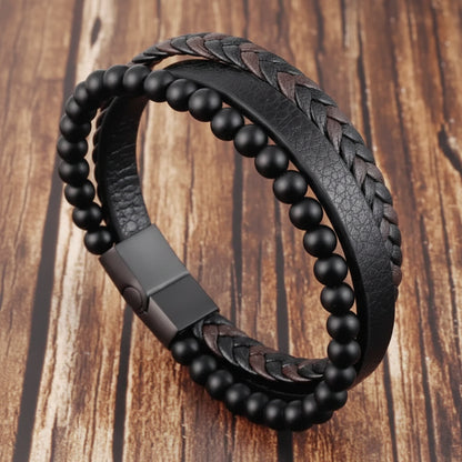 Armbånd Naturlig Stenperle Opmærksomhedsstøtte