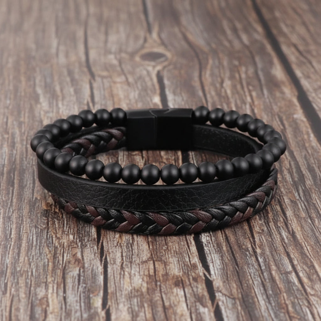 Armbånd Naturlig Stenperle Opmærksomhedsstøtte