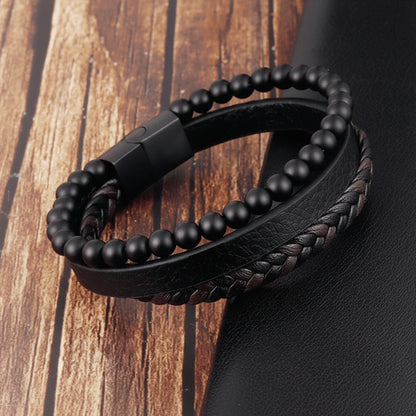 Armbånd Naturlig Stenperle Opmærksomhedsstøtte