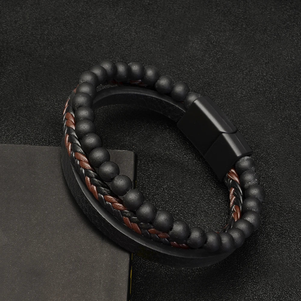 Armbånd Naturlig Stenperle Opmærksomhedsstøtte