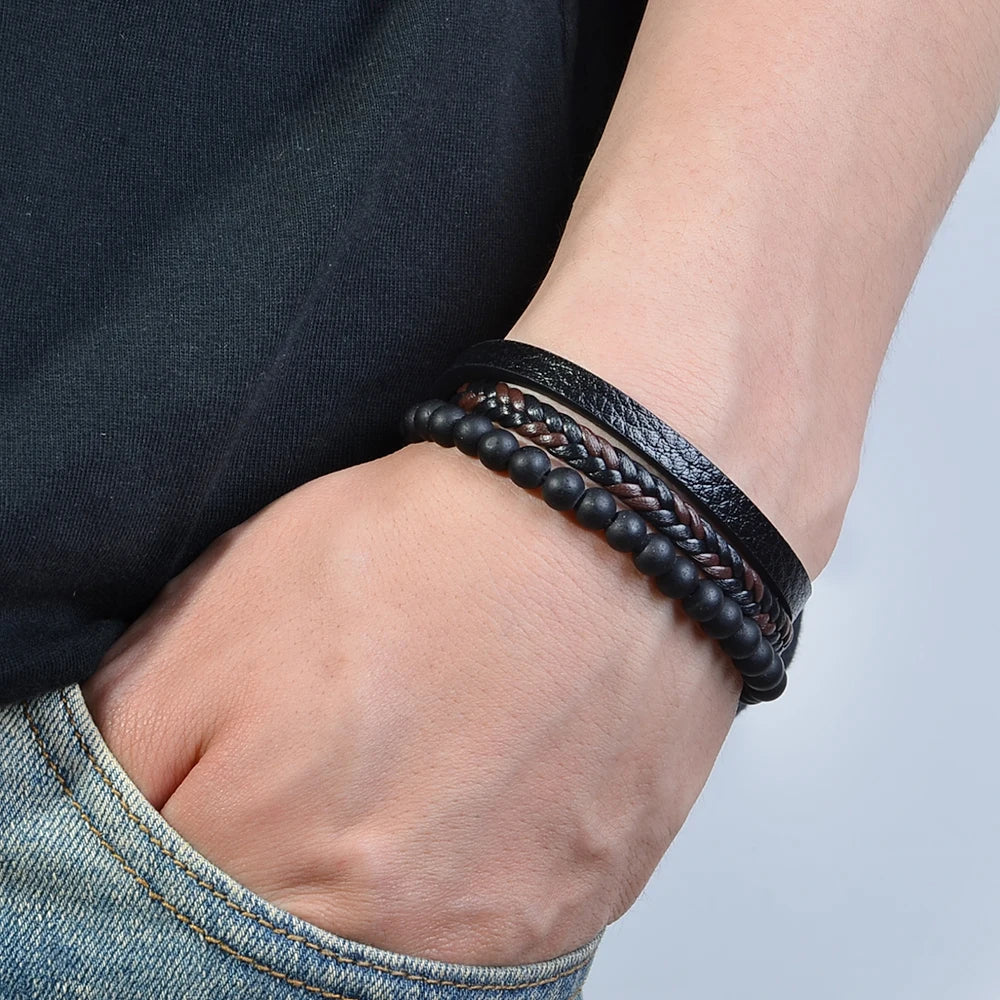 Armbånd Naturlig Stenperle Opmærksomhedsstøtte