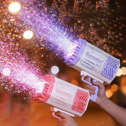 Seifenblasenpistole LED Seifenblasenbläser Spielzeug für draußen Kinder spielen