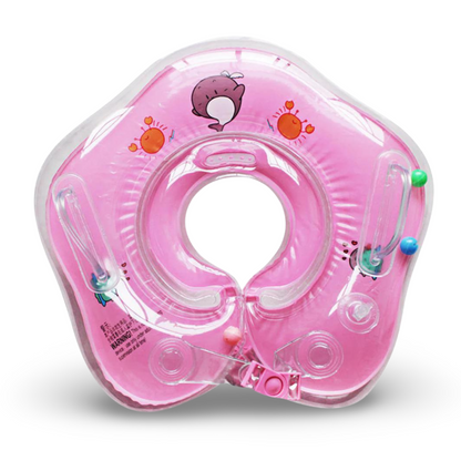 Flotador para bebé con anillo ajustable para el cuello, soporte para baño infantil