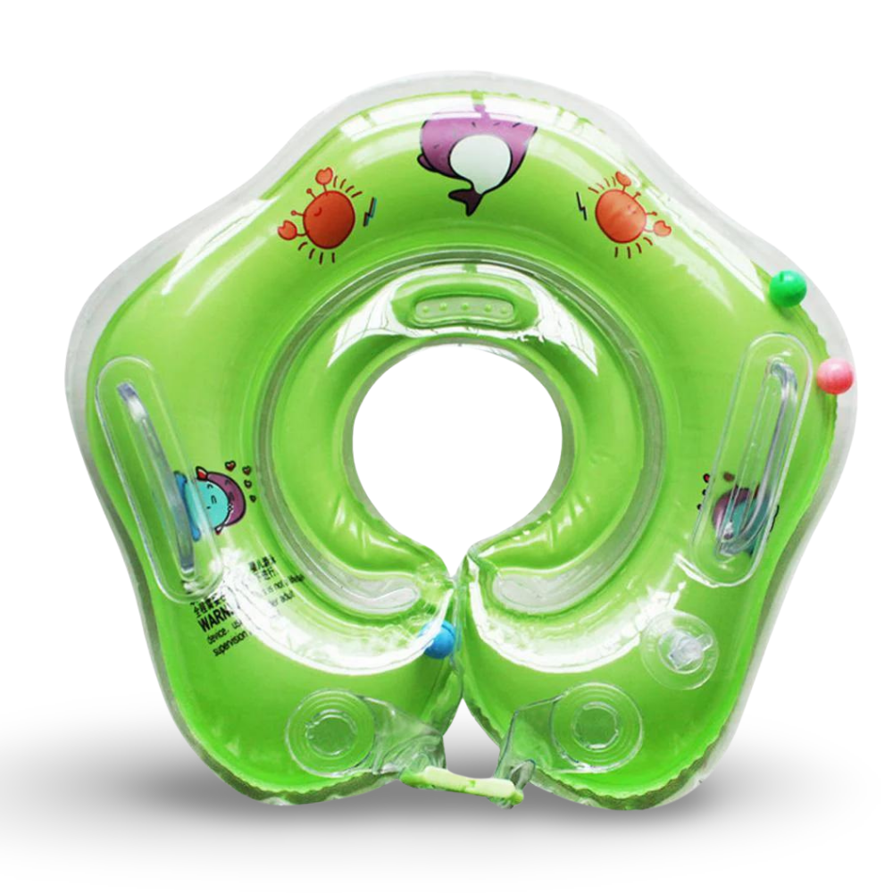 Flotador para bebé con anillo ajustable para el cuello, soporte para baño infantil