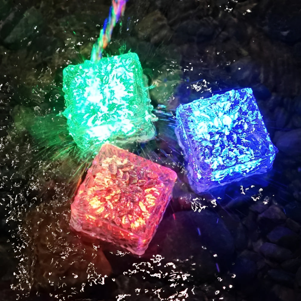 Badespielzeug Bunte Lichtwürfel Wasserdicht Leuchtend