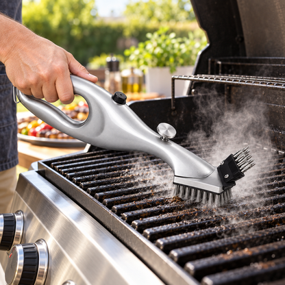 Bbq Cleaning Brush Steam Cleaning Tool Easy Grip Design