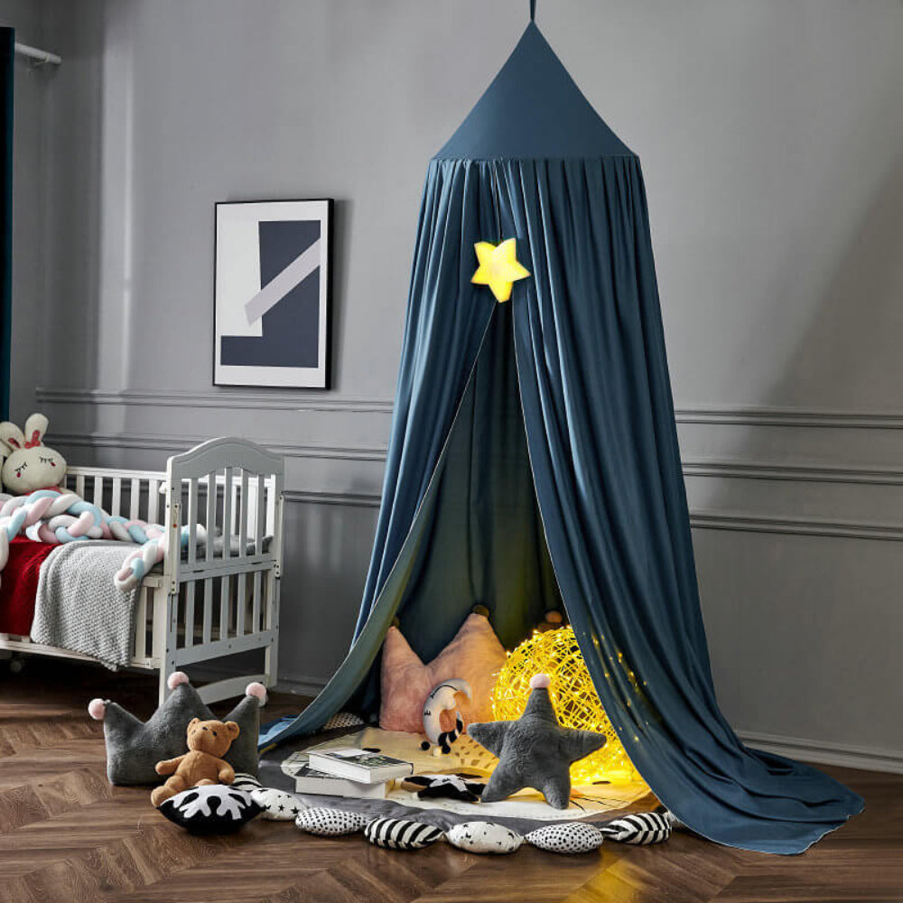 Bed Canopy for Kids Room Soft Hanging Decor Lightweight Fabric 12