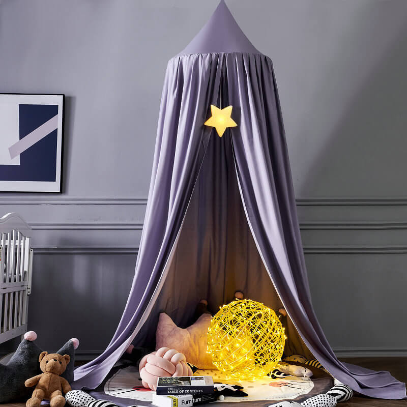 Bed Canopy for Kids Room Soft Hanging Decor Lightweight Fabric 19