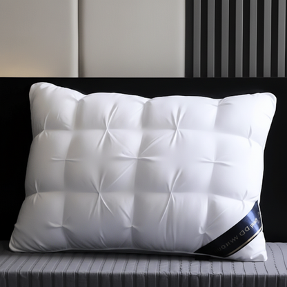Almohada para cama con relleno alternativo de plumón para soporte del cuello al dormir