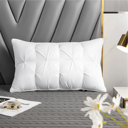 Almohada para cama con relleno alternativo de plumón para soporte del cuello al dormir