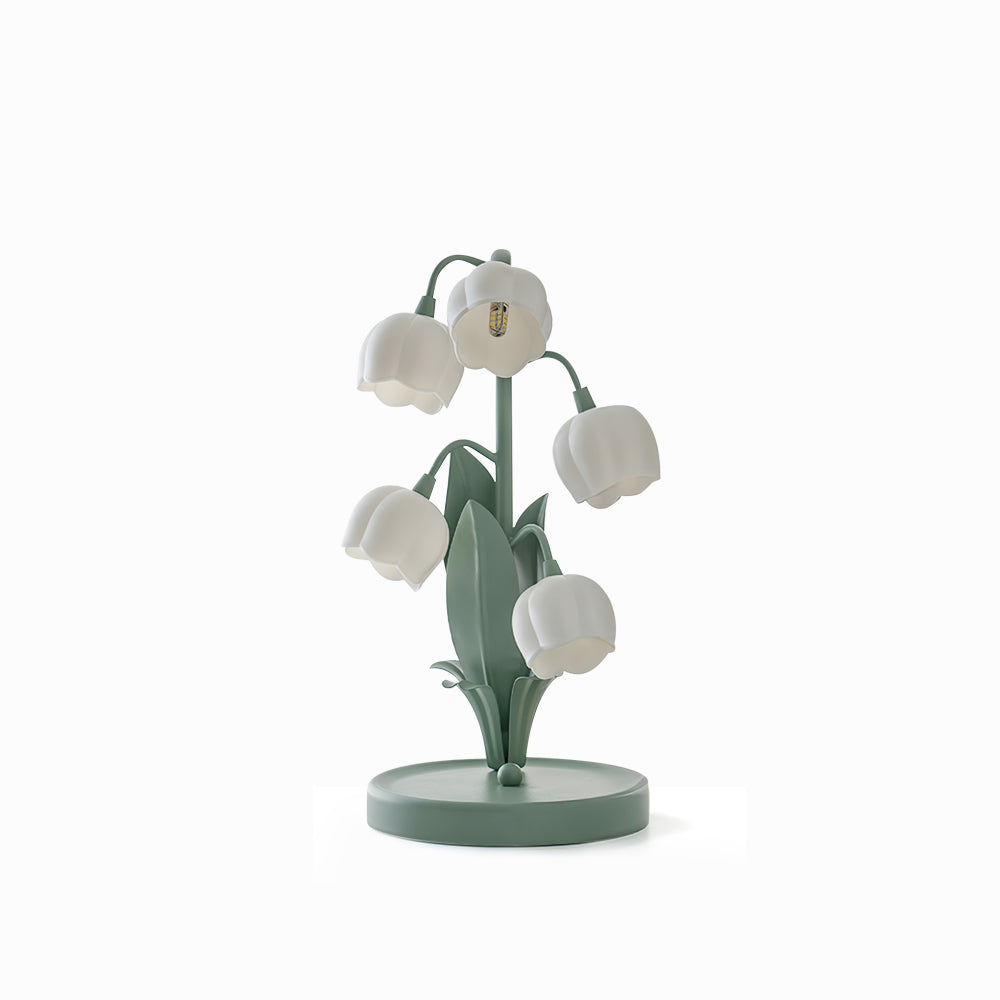 Candeeiro de Mesa Bell Orchid | Luz Interior Floral Elegante