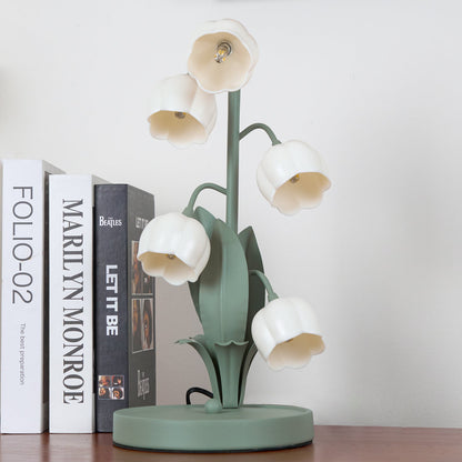Candeeiro de Mesa Bell Orchid | Luz Interior Floral Elegante