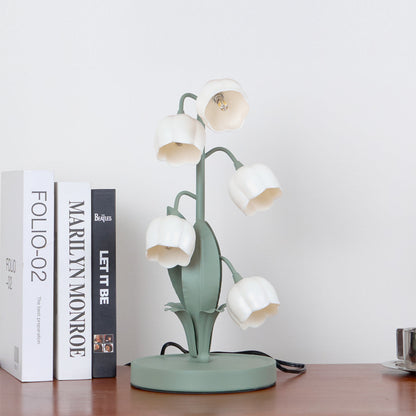 Candeeiro de Mesa Bell Orchid | Luz Interior Floral Elegante