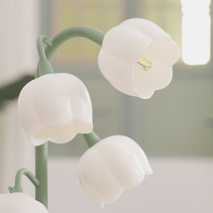 Candeeiro de Mesa Bell Orchid | Luz Interior Floral Elegante