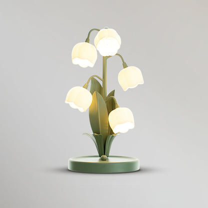 Candeeiro de Mesa Bell Orchid | Luz Interior Floral Elegante