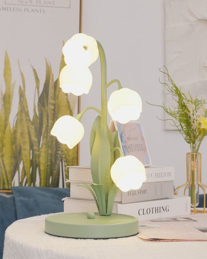 Candeeiro de Mesa Bell Orchid | Luz Interior Floral Elegante