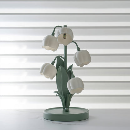 Candeeiro de Mesa Bell Orchid | Luz Interior Floral Elegante