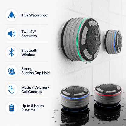 Altoparlanti Bluetooth da doccia, design wireless impermeabile