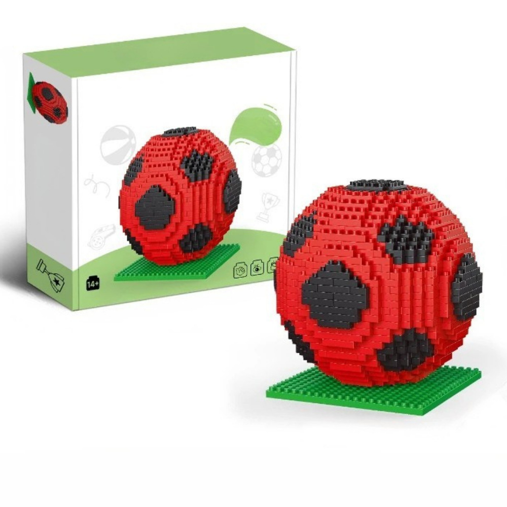 Set di mattoncini da costruzione Calcio Coppa del Mondo Giocattolo piccolo in plastica