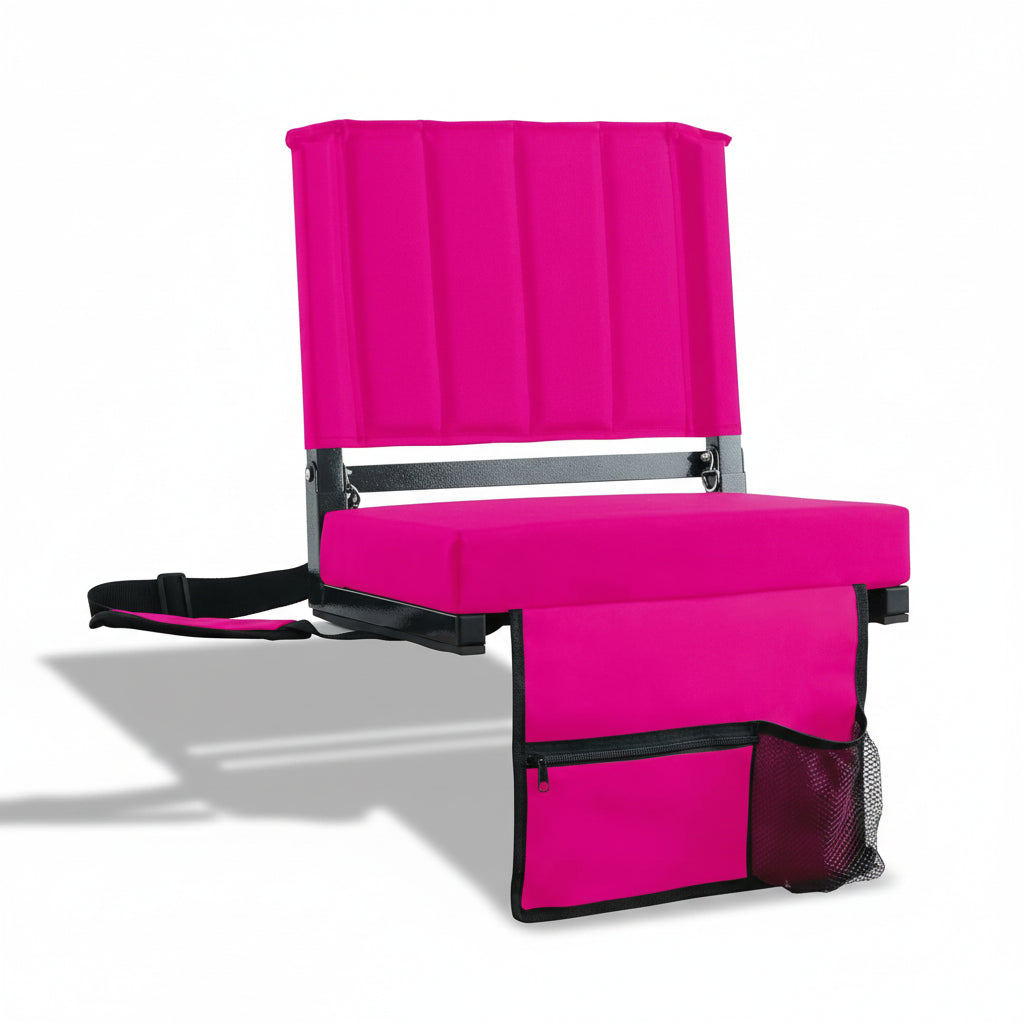 Silla Plegable Acolchada para Gradas con Respaldo
