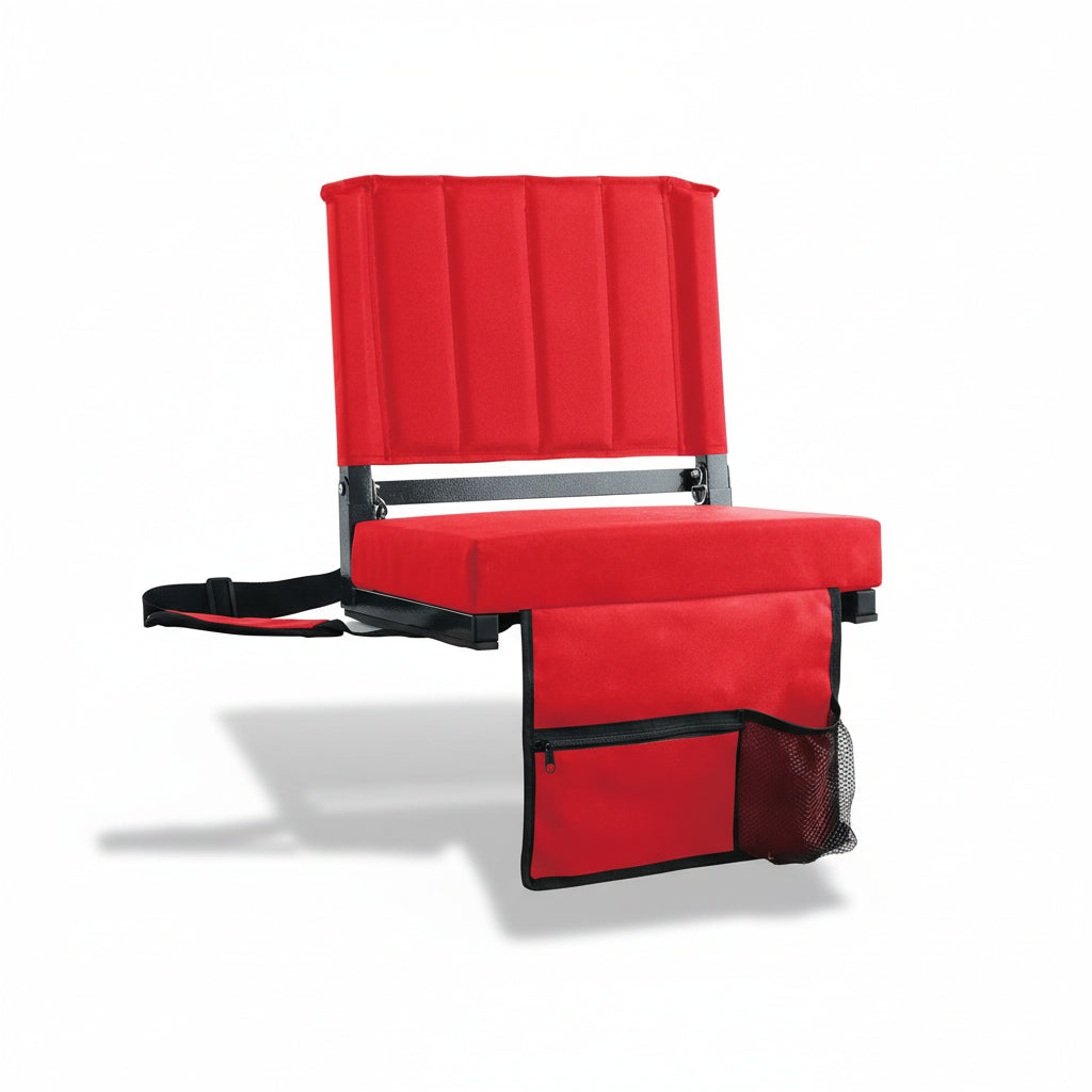 Silla Plegable Acolchada para Gradas con Respaldo