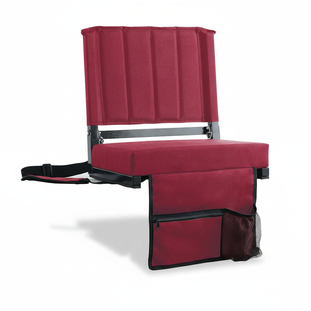 Silla Plegable Acolchada para Gradas con Respaldo