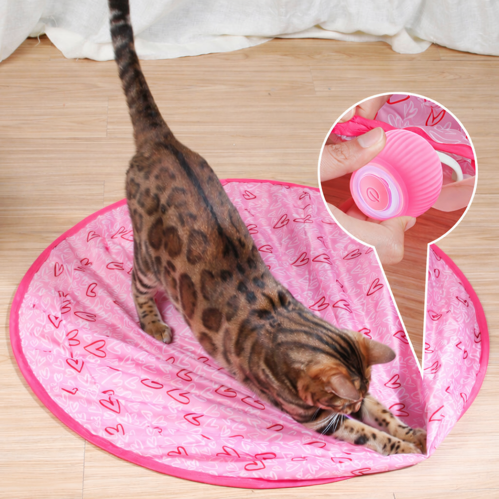 Brinquedo Interativo para Gato Bola Inteligente Rolante para Jogo Interior
