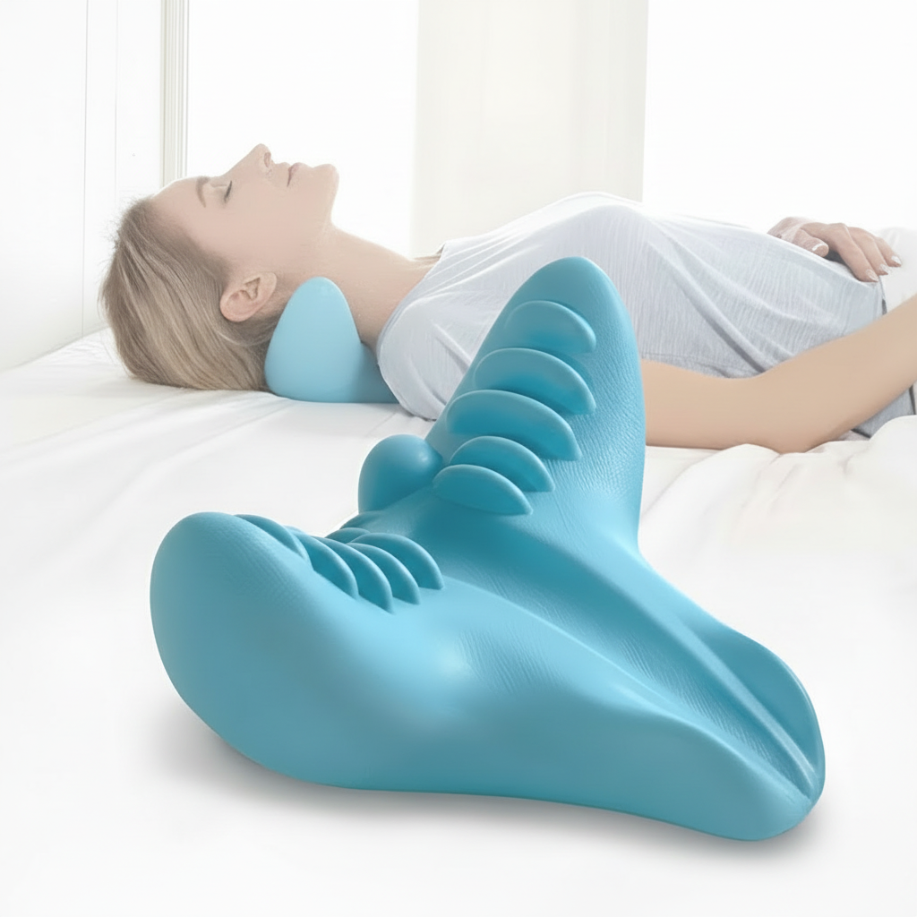 Cuscino per il collo ergonomico in schiuma per il sollievo dal dolore cervicale e supporto