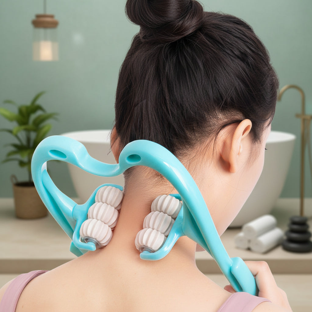 Nacken-Ergonomischer Massager Handlicher Halswirbel-Roller Schulter