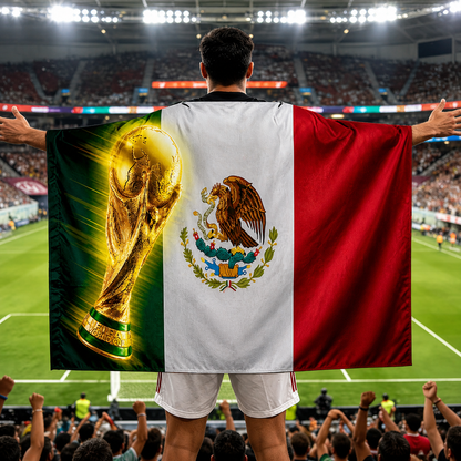 Bandiera indossabile tifoso di calcio Cape Mexico per partite