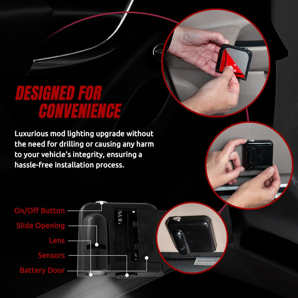 Luce proiettore a LED per porta auto Luce di cortesia senza fili