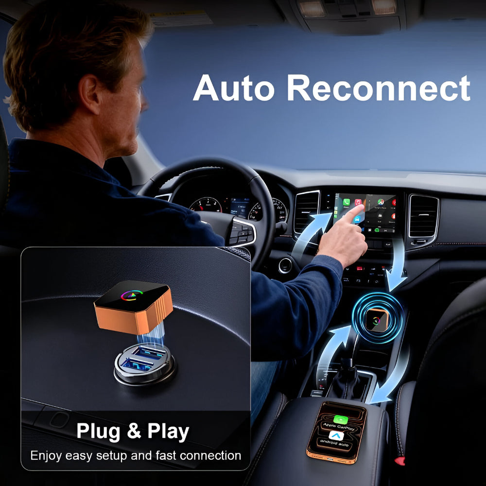 CarPlay-Adapter Kabelloses Mini-USB-Auto-Verbindungsgerät