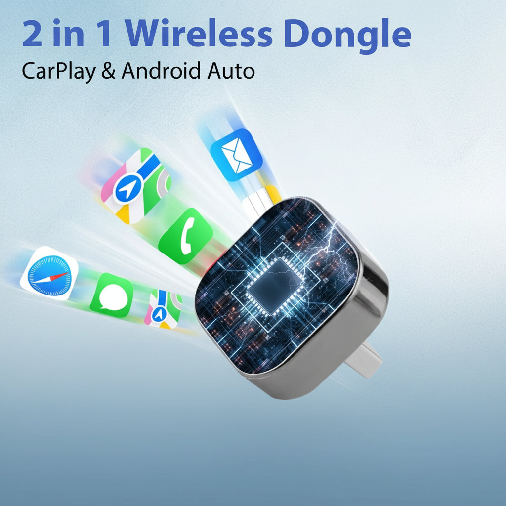 Wireless CarPlay Adapter Android Auto USB Plug Play Dongle