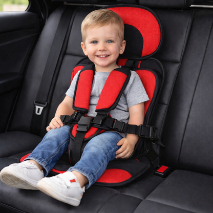 Seggiolino Auto Rialzo per Bambini con Imbracatura da Viaggio Design Portatile