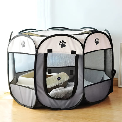 Recinto per gatti pieghevole in rete, tenda portatile per animali domestici