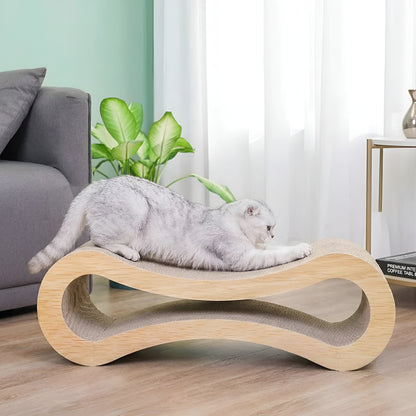 Lettino per Gatti con Grattugia Curva e Riposo per Artigli