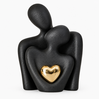 Keramikfigur eines Paares, modernes Design, Dekoration