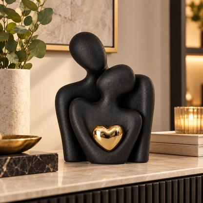 Keramikfigur eines Paares, modernes Design, Dekoration