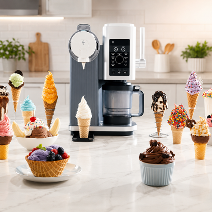 Máquina para hacer helados, yogur congelado y sorbete para cocina