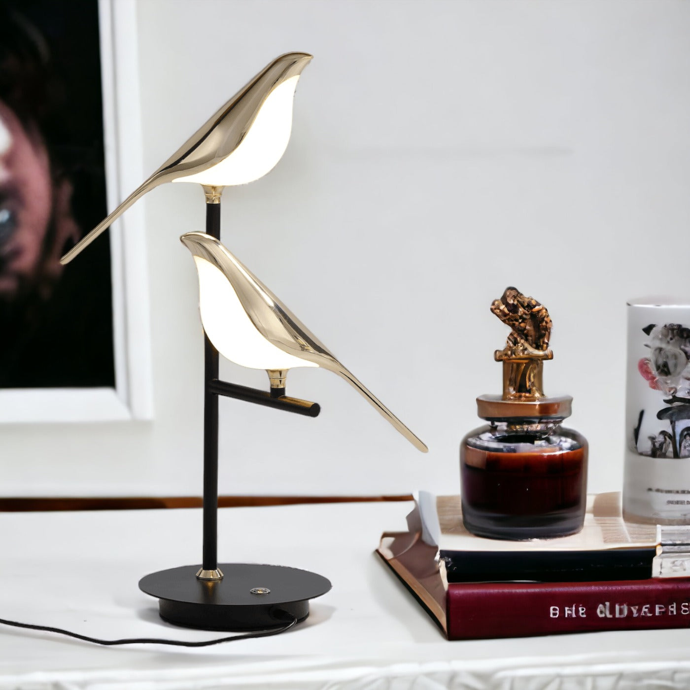 Golden Birdlight Wall Lamp | Modern Nordic LED Wall Sconce