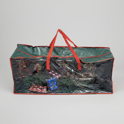 Bolsa para guardar árbol de Navidad, organizador de plástico resistente, impermeable y de gran capacidad