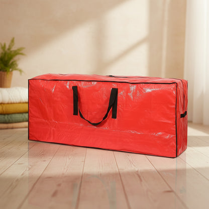 Bolsa para guardar árbol de Navidad, organizador de plástico resistente, impermeable y de gran capacidad