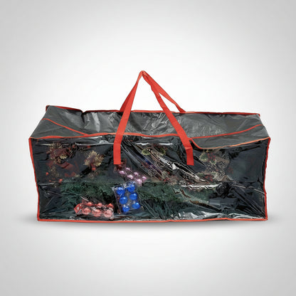 Bolsa para guardar árbol de Navidad, organizador de plástico resistente, impermeable y de gran capacidad