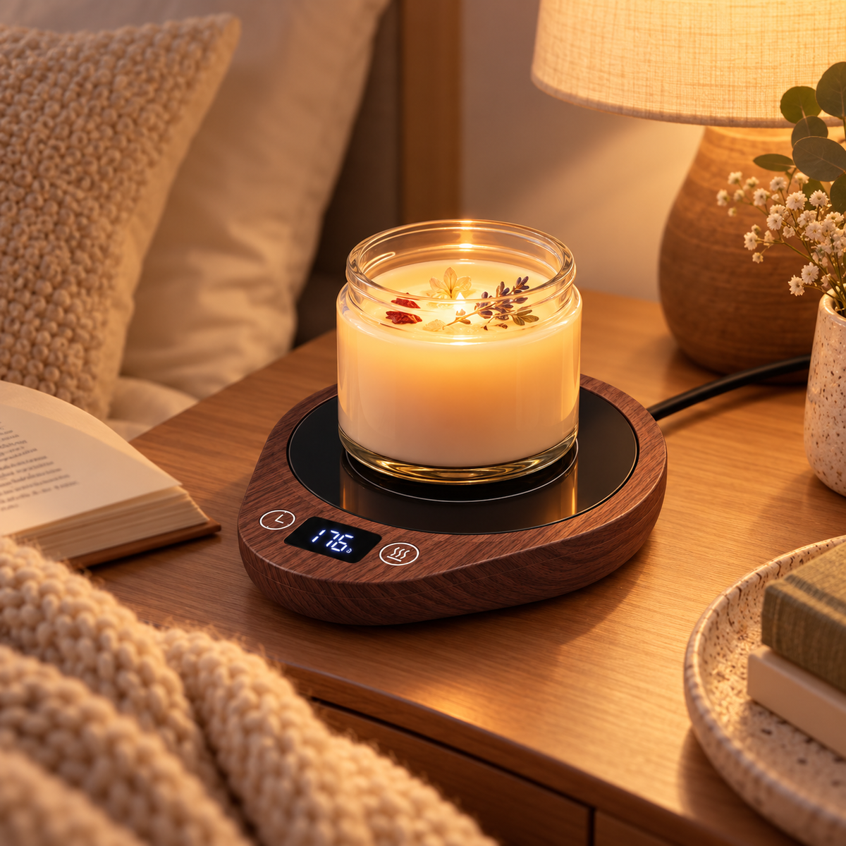 Coffee Mug Warmer Temperature Control Timer Function