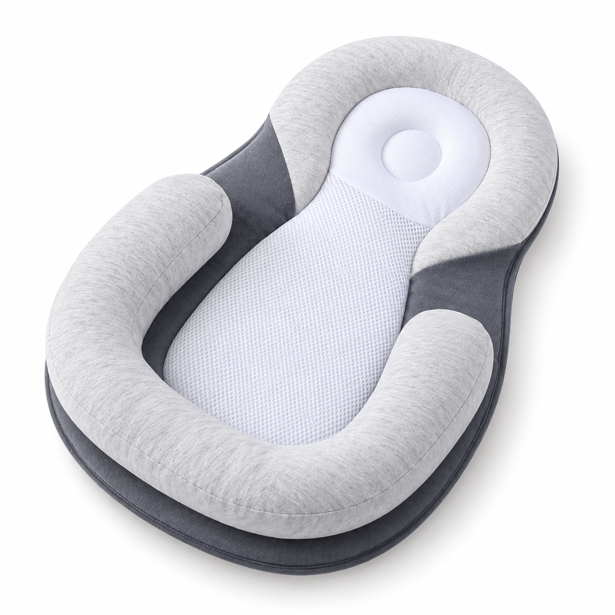 Cuscino ergonomico per neonati contro le coliche, design confortevole