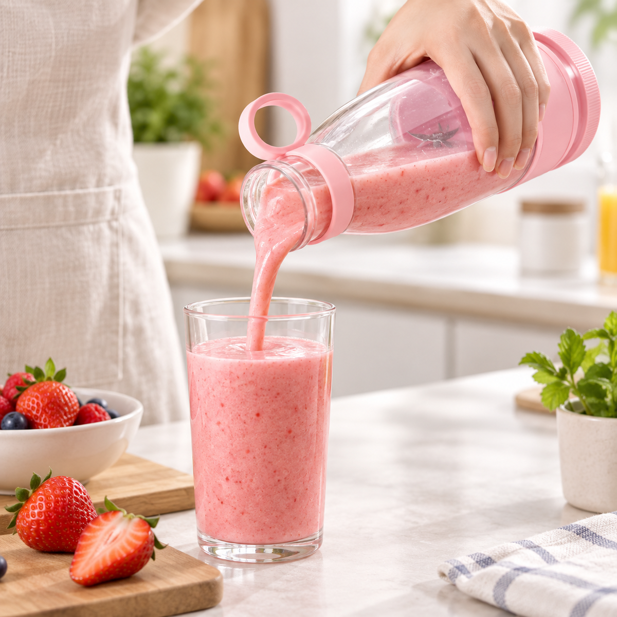 Compact Smoothie Maker Personal Blender Portable