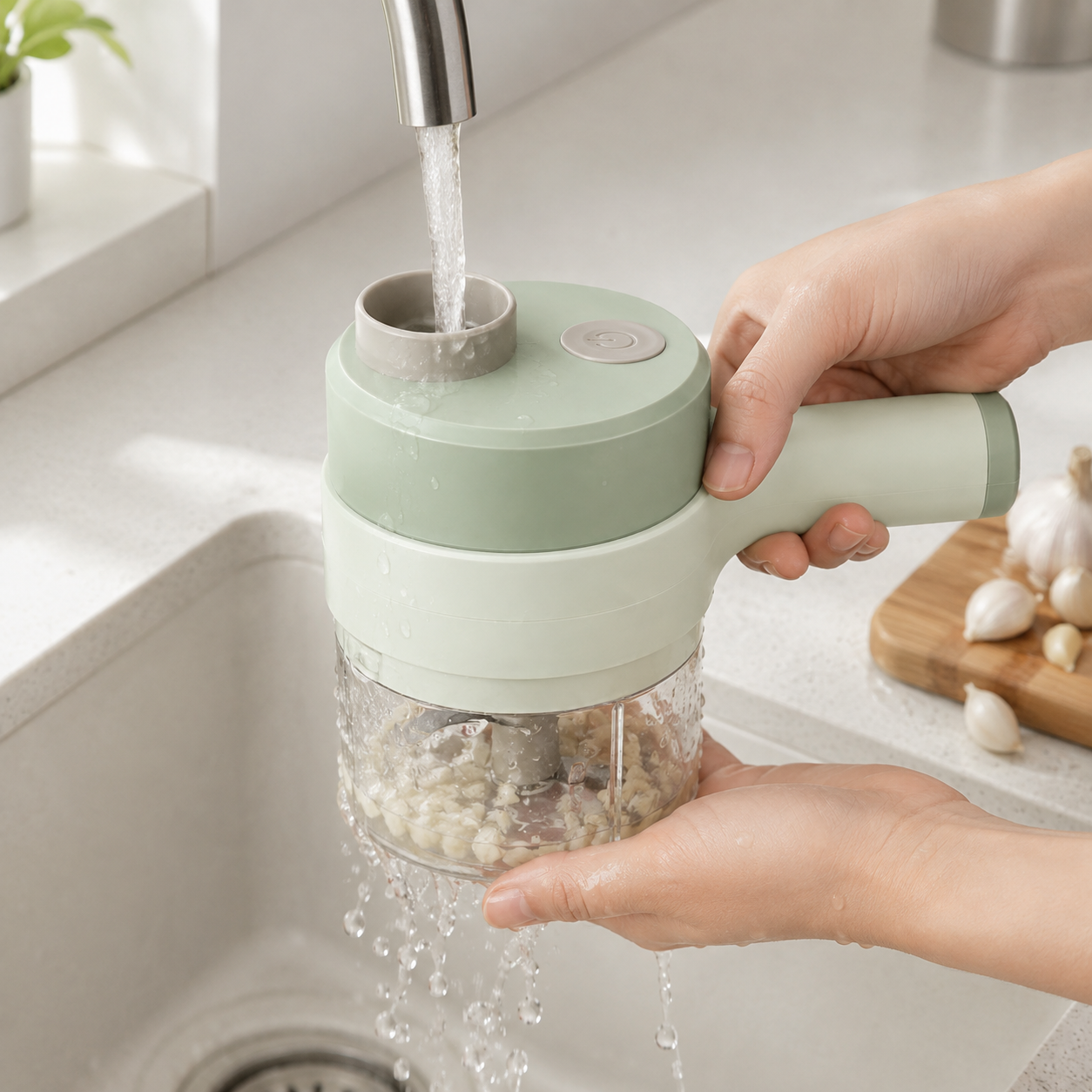 Compact Design Electric Vegetable Slicer Easy Food Prep